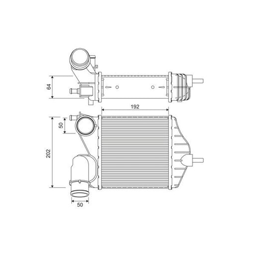 Valeo Intercooler (Charge Air Cooler) 818726