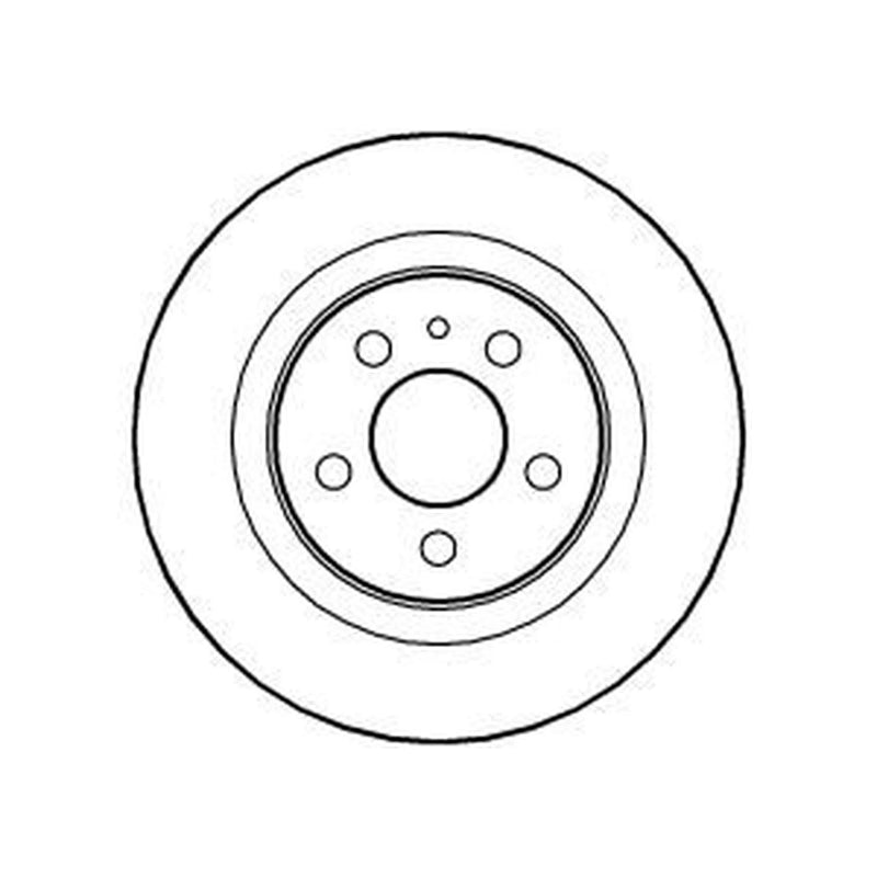 Abtex 2 x Solid Rear Brake Discs BD1102S-x2