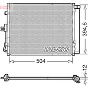 Denso Air Conditioning Condenser fits Kia Soul I 2009-2014 1.6