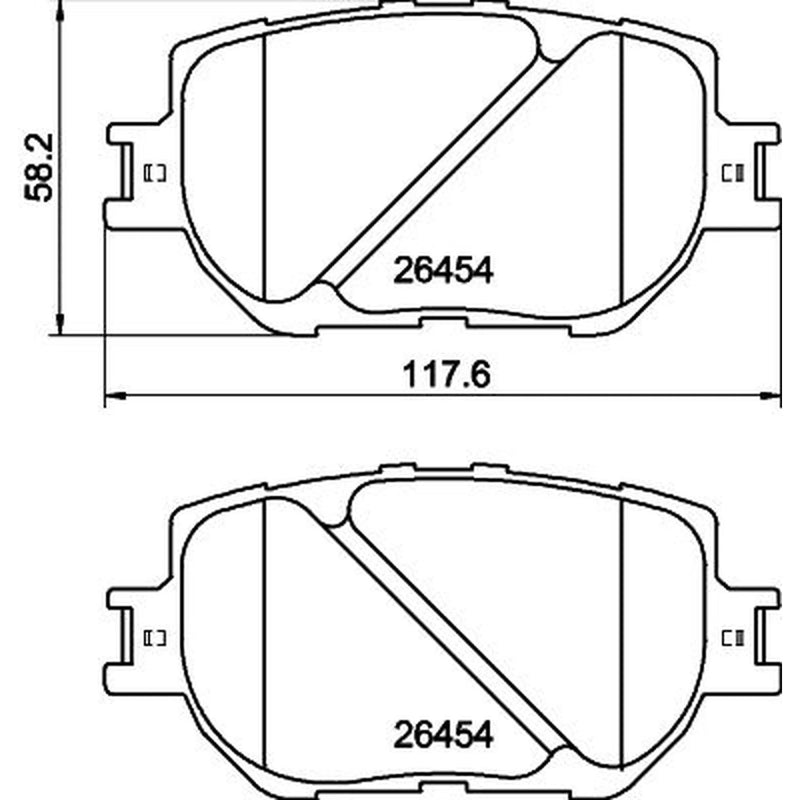 Mintex Front Brake Pad Set MDB3494