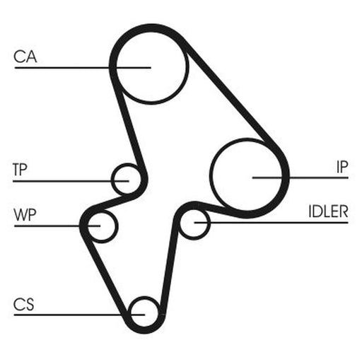 Continental CTAM Timing Belt Kit with Rollers CT906K2