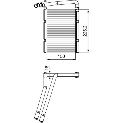 Valeo Heater Matrix Core Heat Exchanger 811548
