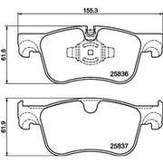 Mintex Front Brake Pad Set MDB3393