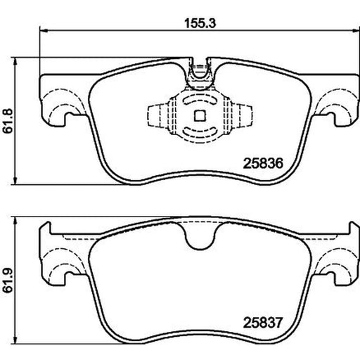 DON Front Brake Pad Set PCP1998