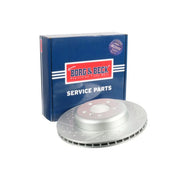 Borg & Beck 2 x Perforated/Vented Rear Brake Discs BBD7009S-x2