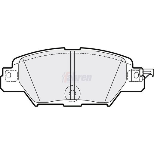 Fahren Rear Brake Pad Set FBP3778