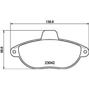 Mintex Front Brake Pad Set MDB1815