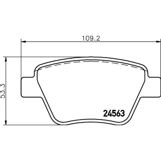 DON Rear Brake Pad Set PCP1066