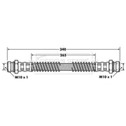 Borg & Beck Brake Hydraulic Hose Line Rear Right BBH7454