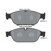 Textar Front Brake Pad Set 2515802