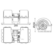 Mahle Heater Blower Fan AB 36 000S