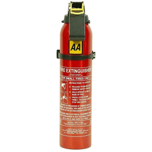 AA Fire Extinguisher Powder Compact Portable Car Home Caravan + Bracket 950g - AA - Van Life Living