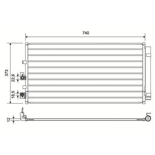 Valeo Air Conditioning Condenser 822839