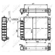 NRF Engine Radiator 53149