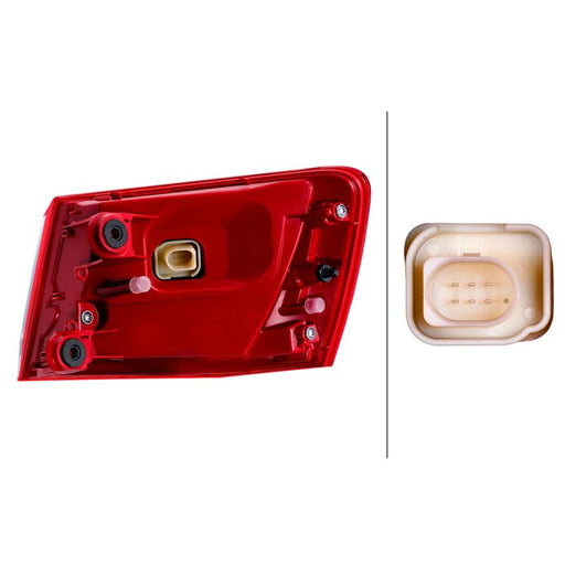 Hella Tail Light / Lamp Socket Bulb Left 2SD 354 890-051