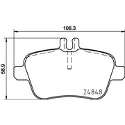 Mintex Rear Brake Pad Set MDB3206