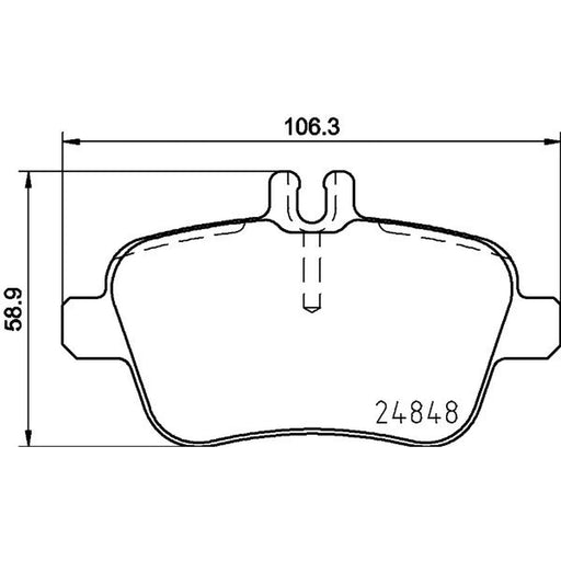 Mintex Rear Brake Pad Set MDB3206