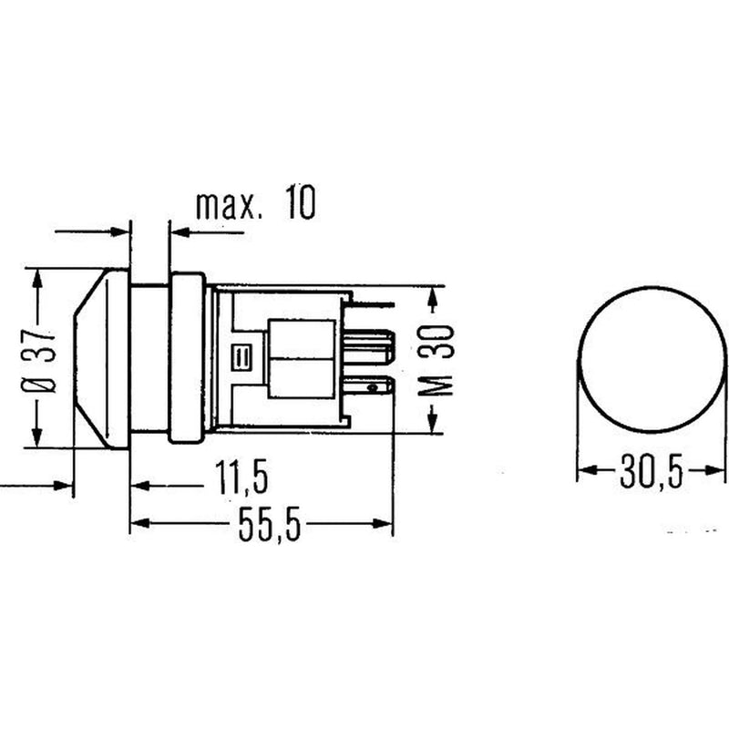 Hella Electrical Switch 6EF 003 916-061
