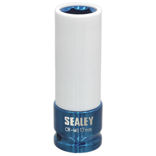 Sealey Alloy Wheel Impact Socket 17mm 1/2"Sq Drive SX03017 Sealey  - Town Parts