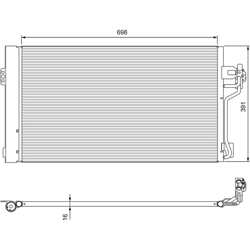 Valeo Air Conditioning Condenser 814391
