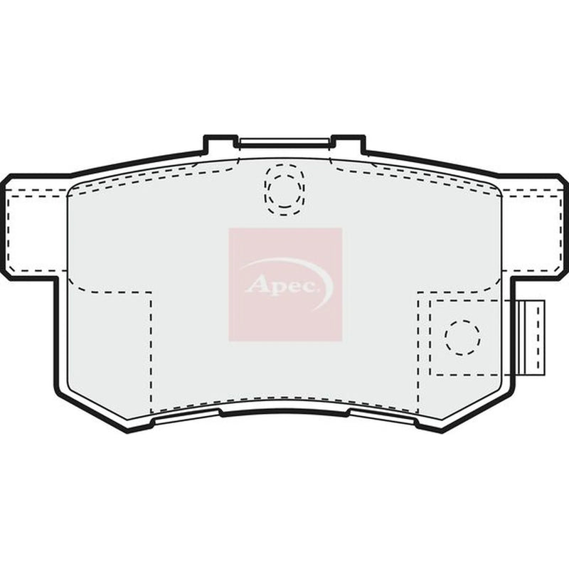 Apec Rear Brake Pad Set PAD1066