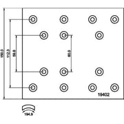 DON Don Cv Brake Lining Set NN622S7115