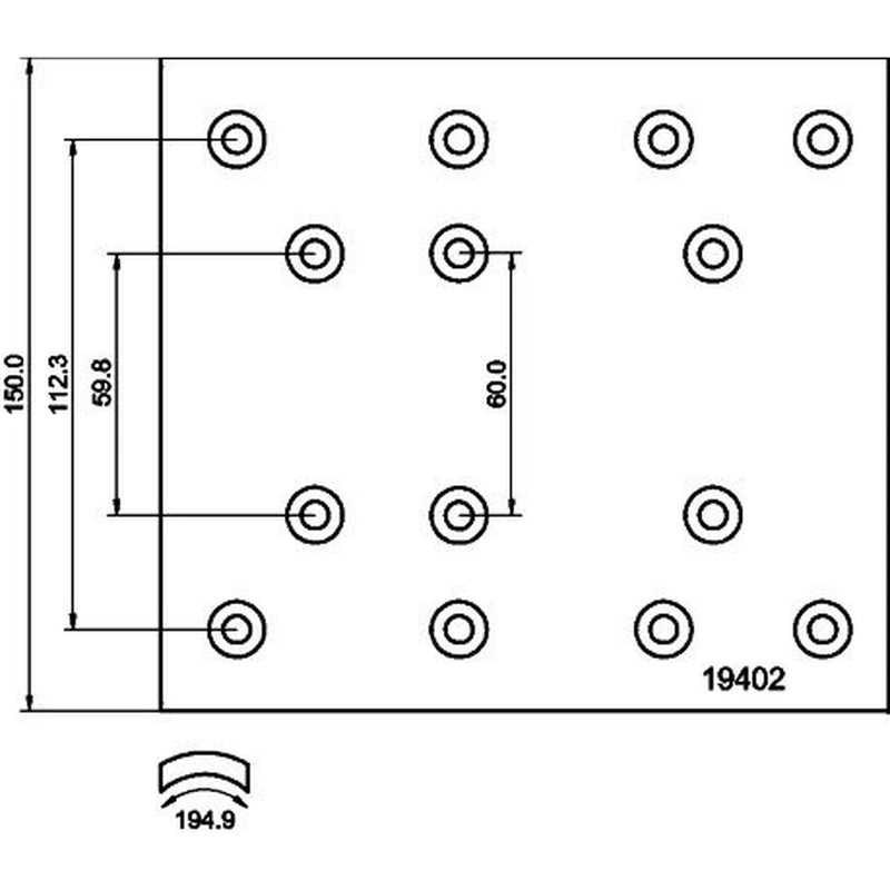 DON Don Cv Brake Lining Set NN622S7115