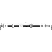 Abtex Brake Hydraulic Hose Line Right ABH1126