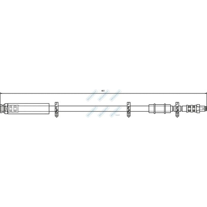 Apec Brake Hydraulic Hose Line Upper BHO4040