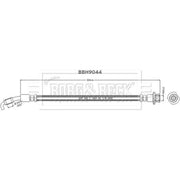 Borg & Beck Brake Hydraulic Hose Line outer BBH9044