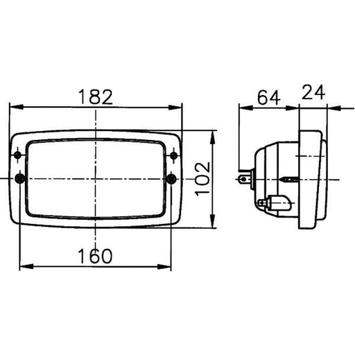 Hella Headlight Headlamp H4 Left 1AD 996 018-147