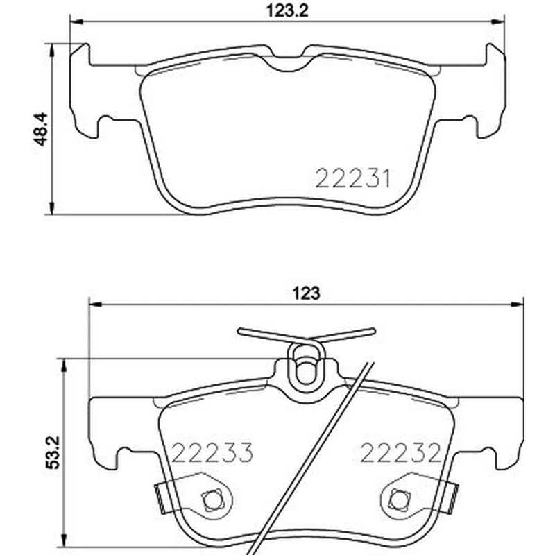 Mintex Rear Brake Pad Set MDB3799