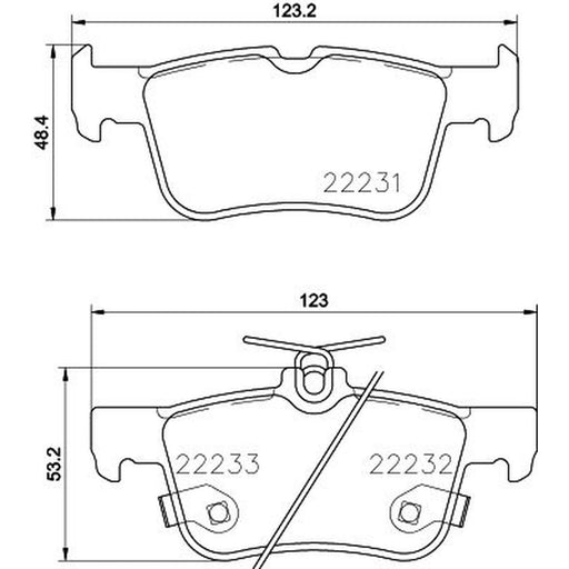 Mintex Rear Brake Pad Set MDB3799