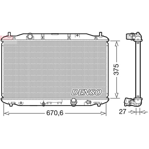 Denso Engine Radiator DRM40106