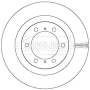 Borg & Beck 2 x Vented Front Brake Discs BBD5942S-x2