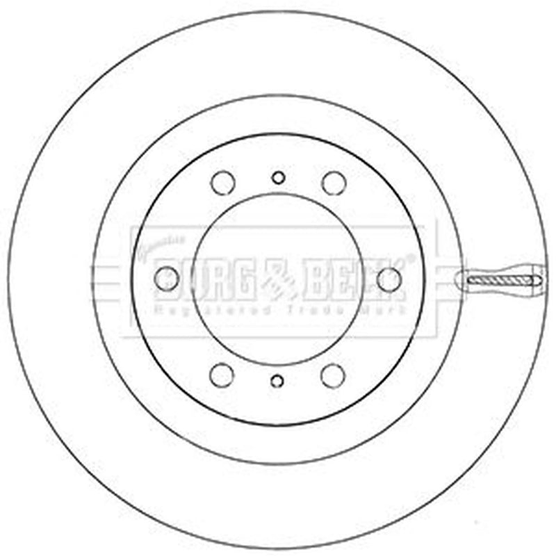 Borg & Beck 2 x Vented Front Brake Discs BBD5942S-x2
