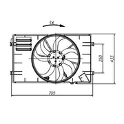 NRF Engine Cooling Fan 47927
