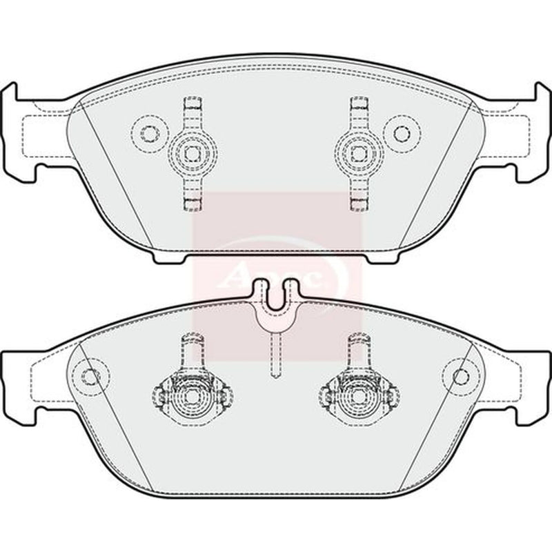 Apec Front Brake Pad Set PAD1951