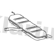 Klarius Box With Tail Pipe Rear MZ589D