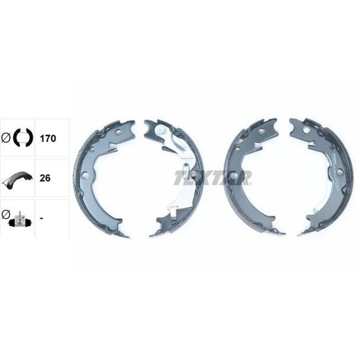 Textar Parking Brake Shoe Set 91071000