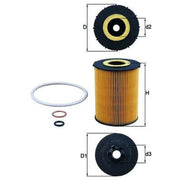 Mahle Engine Oil Filter OX 636D