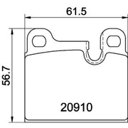 Mintex Rear Brake Pad Set MDB2167