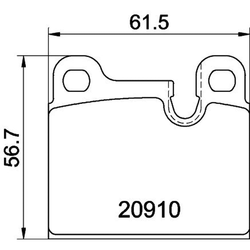 Mintex Rear Brake Pad Set MDB2167