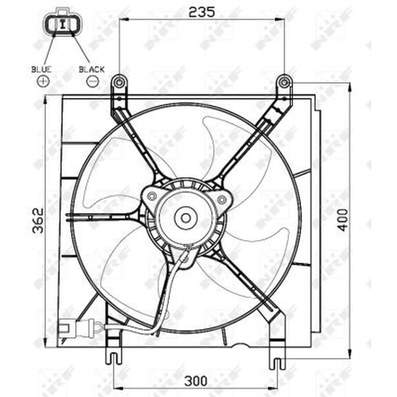 NRF Engine Cooling Fan 47526
