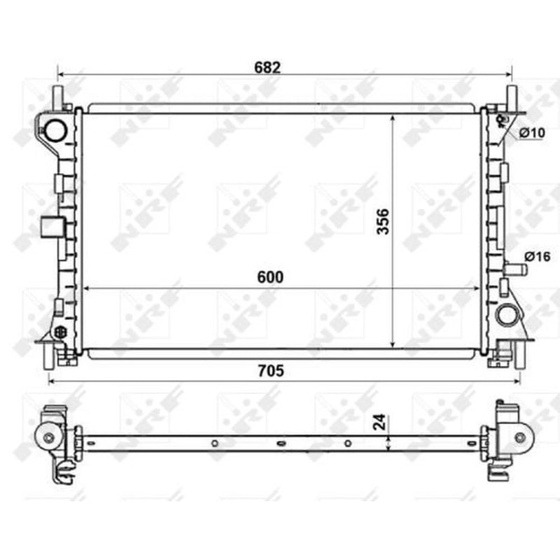 NRF Engine Radiator 509638