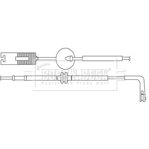 Borg & Beck Brake Pad Wear Sensor Front BWL3070