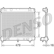 Denso Engine Radiator DRM50070