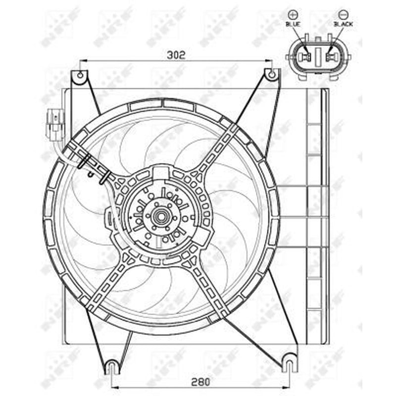NRF Engine Cooling Fan 47547
