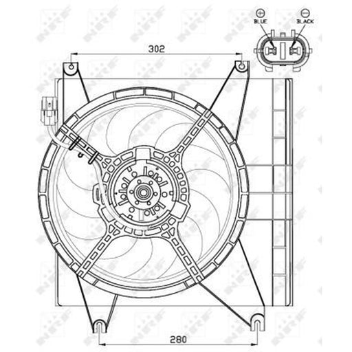 NRF Engine Cooling Fan 47547