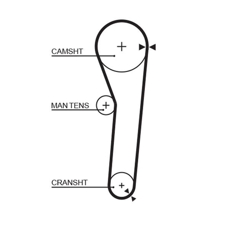 Gates Timing Belt Cambelt 90 Teeth 5092